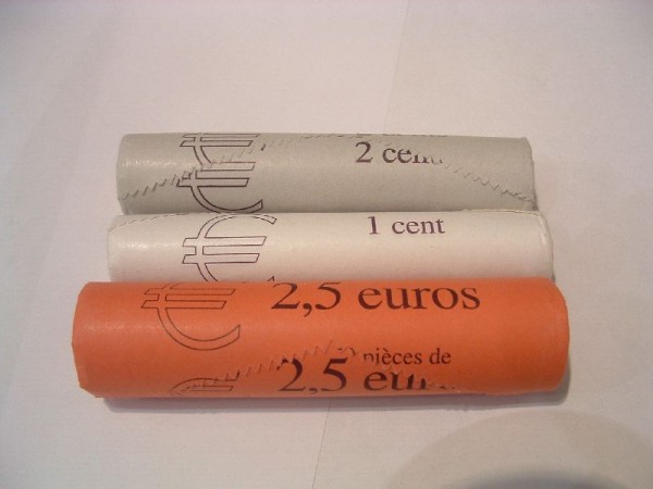 (afbeelding voor) Muntrol 1-2-5 cent 2000 UNC